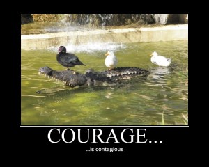 Courage is contagious by emijrp