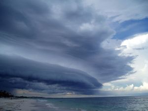  Cloud over the Yucatan east coast (Mexico) by Sensenmann - WikiCommons