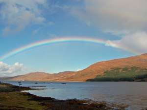 "Rainbow over Loch na Cairidh - geograph.org.uk - 998352" by Richard Dorrell. Licensed under CC BY-SA 2.0 via Wikimedia Commons - http://commons.wikimedia.org/wiki/File:Rainbow_over_Loch_na_Cairidh_-_geograph.org.uk_-_998352.jpg#/media/File:Rainbow_over_Loch_na_Cairidh_-_geograph.org.uk_-_998352.jpg